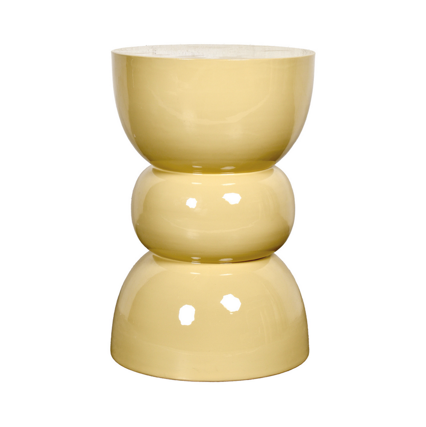 Beistelltisch Titou – Organische Form in Sand (Ø30 x H45 cm)