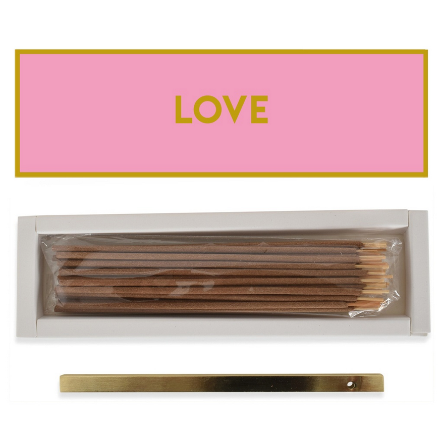 Traditionelle Räucherstäbchen – 30 Stück mit goldenem Halter