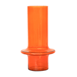 Vase Peach Whip – Recyceltes Glas, Geometrisch & Organisch in Paprika