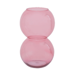 Vase Two Dots Apricot – Mundgeblasenes Recyclingglas