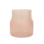 Vase Bodii – Recyceltes Glas, Milky Peach