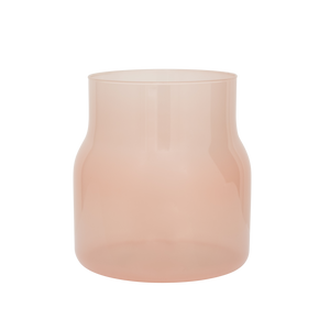 Vase Bodii – Recyceltes Glas, Milky Peach