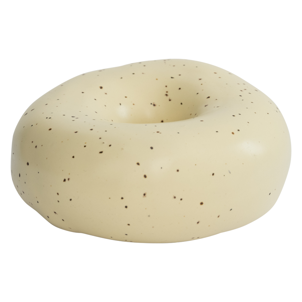 Kerzenhalter Elaine – Keramik, French Vanilla, Speckle Finish