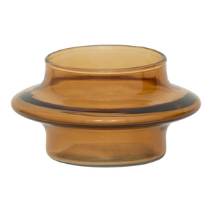 Teelichthalter Hea – Recyceltes Glas, Peach Pink