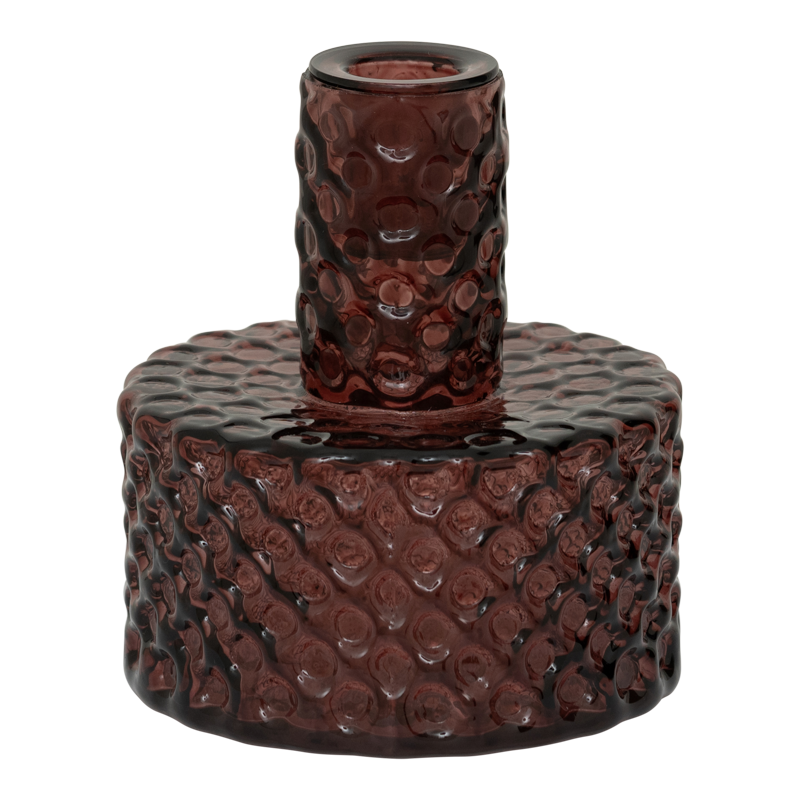 Kerzenhalter Belo – Recyceltes Glas in Fudge