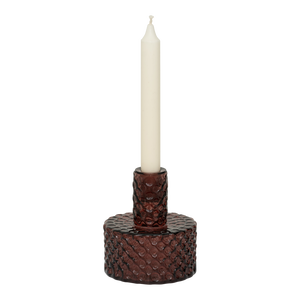 Kerzenhalter Belo – Recyceltes Glas in Fudge