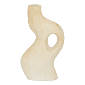 Kerzenhalter Perla – Keramik mit Travertin-Finish