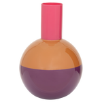 Vase Lahja – Recyceltes Glas, Prune Multicolor