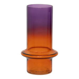 Vase Munter – Recyceltes Glas, Prune, im Geschenkkarton