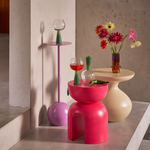 Vase Munter – Recyceltes Glas, Prune, im Geschenkkarton