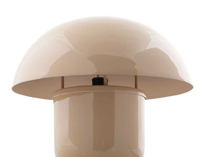 Tischlampe Fat Mushroom – Pilzform trifft Designcharakter in Soft Brown / Beige