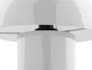 Mini Mushroom Tischlampe– Pilzform trifft Designcharakter in Weiss