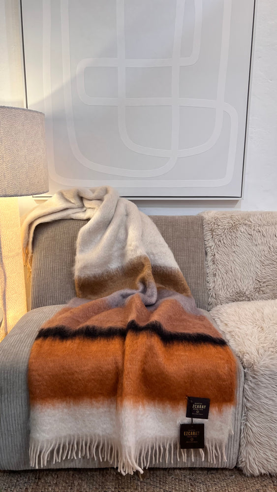 MANTAS EZCARAY Serenity Mohair Wolldecke Multicolor #29