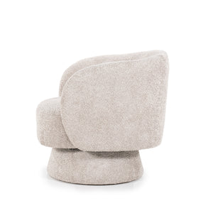 Balou Drehsessel Taupe – Samt