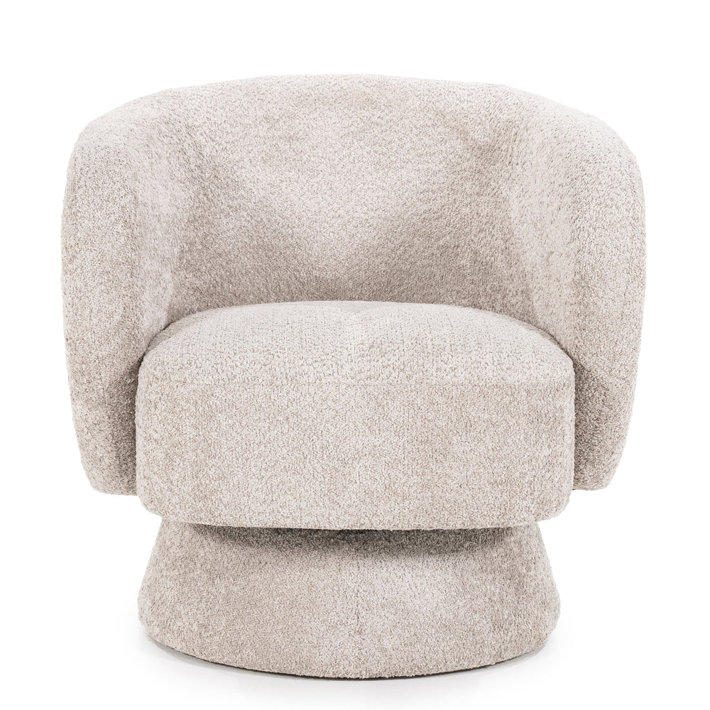 Balou Drehsessel Taupe – Samt