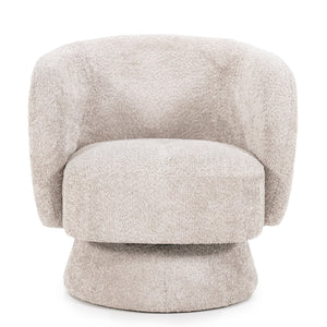 Balou Drehsessel Taupe – Samt