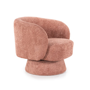 Balou Drehsessel Taupe – Terracotta