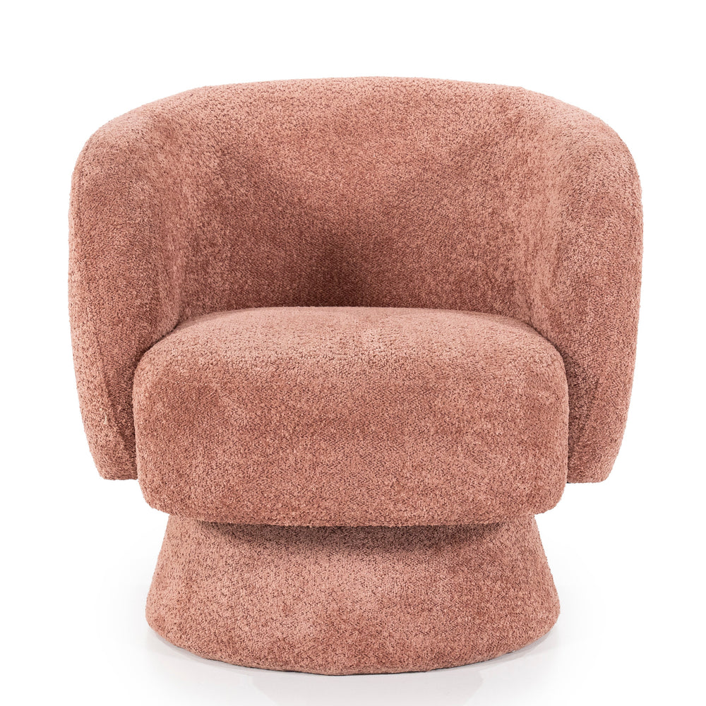 Balou Drehsessel Taupe – Terracotta