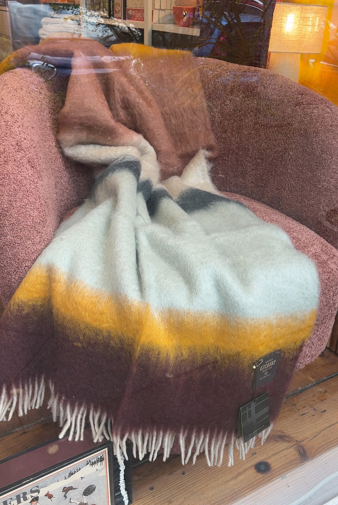 MANTAS EZCARAY Matisse Mohair Wolldecke Multicolor #M-54