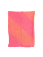 Parallax – Recyceltes Hamamtuch mit Querstreifen in Neon Pink