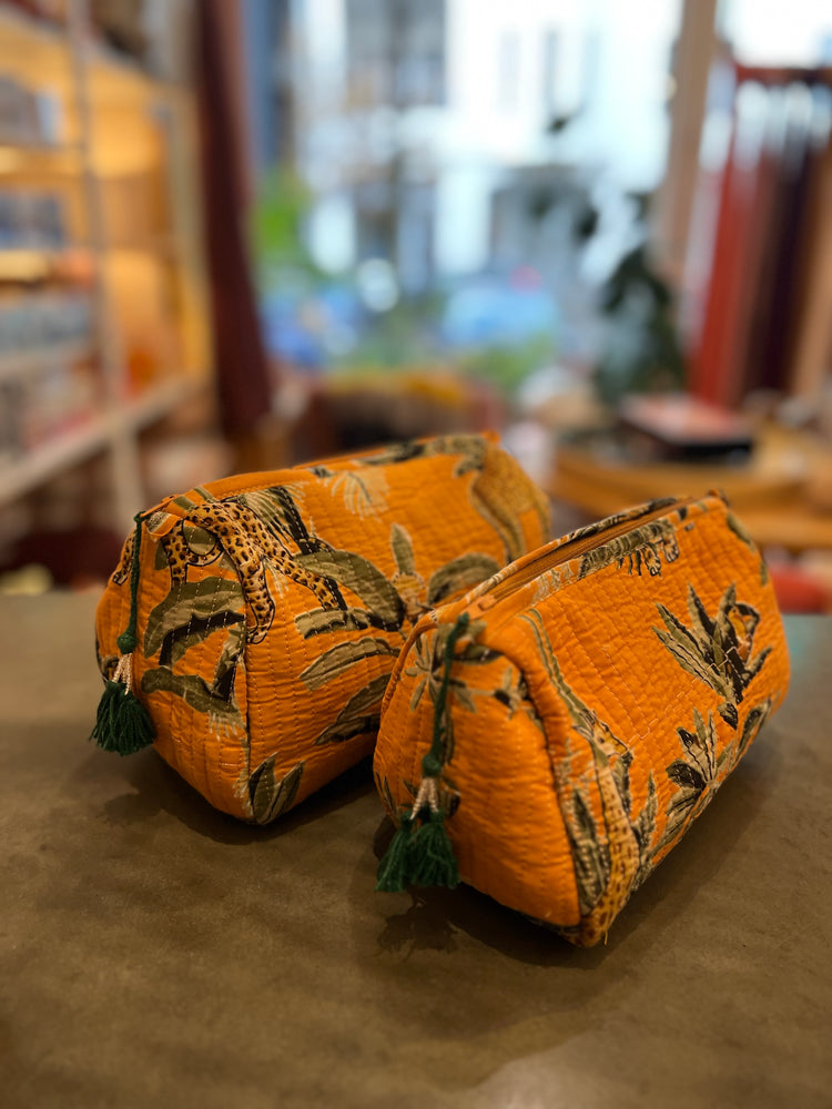 Kosmetiktasche „Mix Print" Small, Medium & Large Gesteppt aus Baumwolle