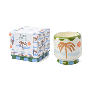 Adopo 8 oz./226 g Palm Tree Ceramic Candle – Lush Palms
