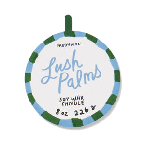 Adopo 8 oz./226 g Palm Tree Ceramic Candle – Lush Palms