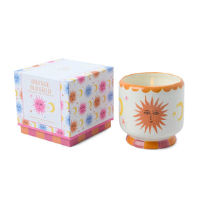 Adopo 8 oz./226 g Sun Ceramic Candle – Orange Blossom