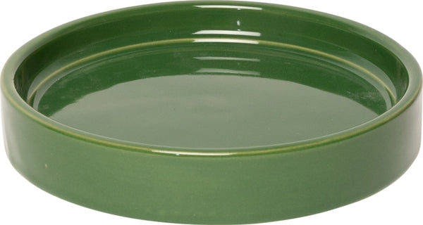 Stylischer Blumentopf mit Untersetzer – 3 verschiedene Farben, Keramik klein
