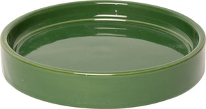 Stylischer Blumentopf mit Untersetzer – 3 verschiedene Farben, Keramik klein