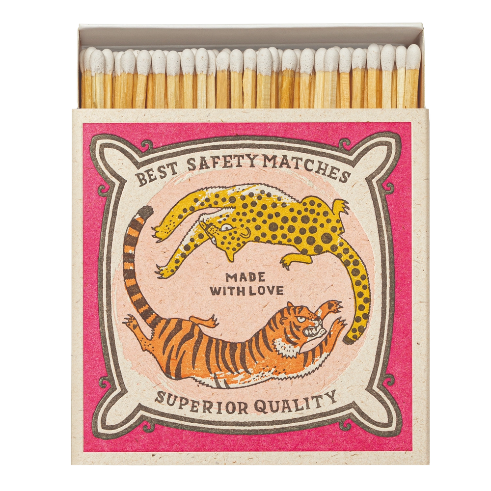 Chasing Big Cats – Streichhölzer in quadratischer Box