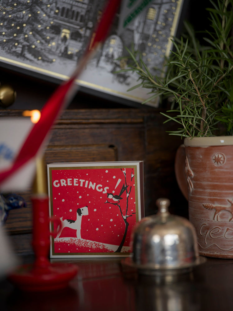 Winter Greetings – Streichhölzer in quadratischer Box