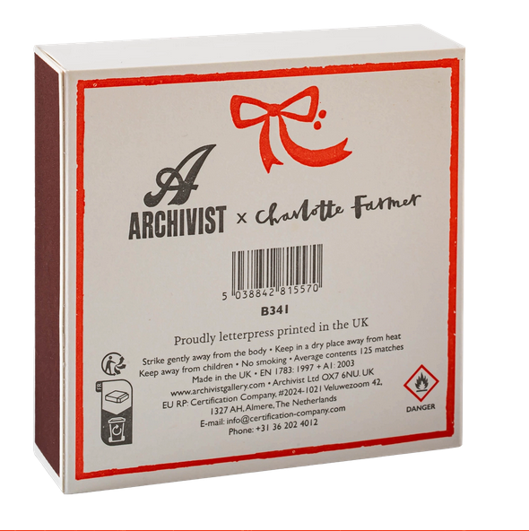 Christmas Poodle – Streichhölzer in quadratischer Box