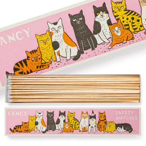 "Fancy Cat Safety Matches" – Luxus-Streichholzschachtel von Charlotte Farmer extra lang