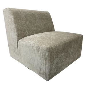 Fauteuil Lobby Beige – Velours Sessel mit Verbindungsfunktion