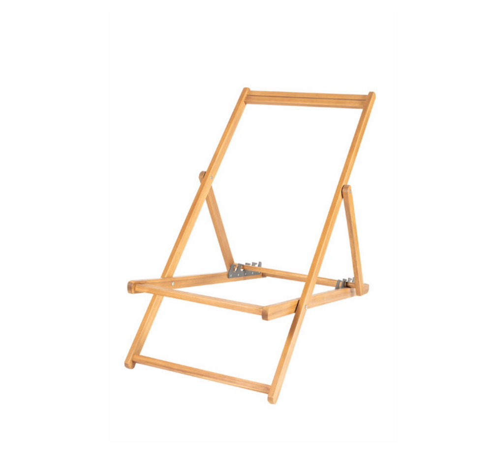 Deck Chair 52×118 cm aus Holz – mit CHILEAN COVER RIVIERA kombinierbar