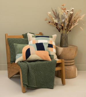 Stoneswashed Tagesdecke Tana Olive