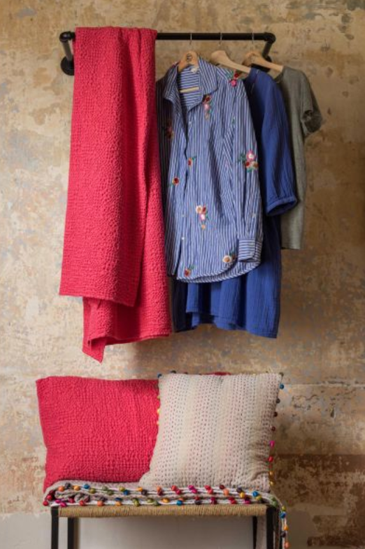 Stoneswashed Tagesdecke Tana Frambiose