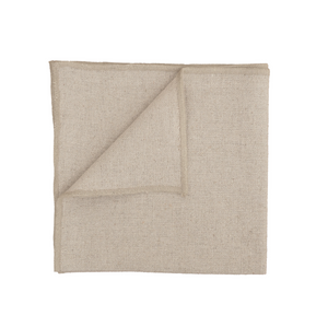 CORTE Leinen-Serviette – Naturtextil mit feiner Stickkante in verschiedenen Farben
