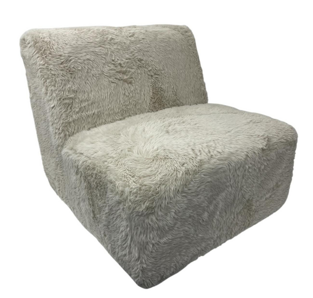 Fauteuil Lobby Beige – Velours Sessel mit Verbindungsfunktion