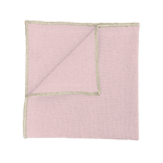 CORTE Leinen-Serviette – Naturtextil mit feiner Stickkante in verschiedenen Farben