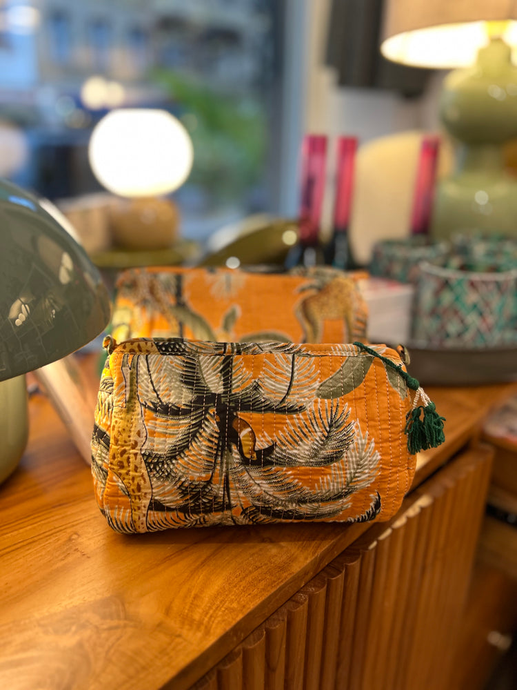 Kosmetiktasche „Mix Print" Small, Medium & Large Gesteppt aus Baumwolle