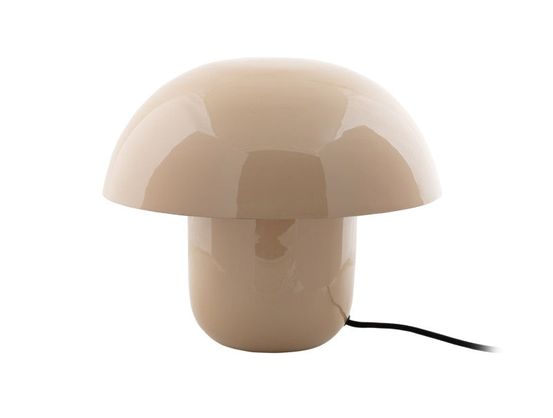 Tischlampe Fat Mushroom – Pilzform trifft Designcharakter in Burgunder