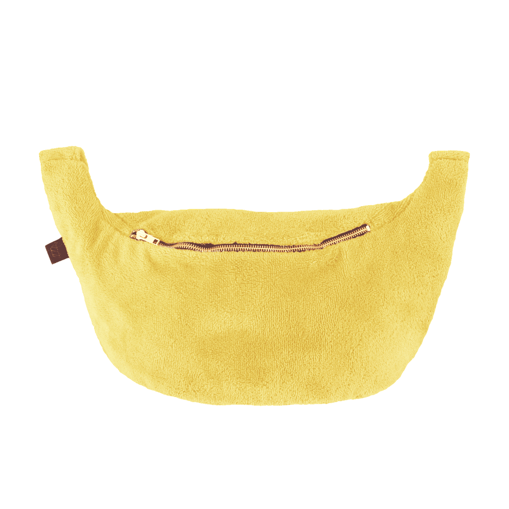 Banana Bag St Tropez von Haomy – Frottee-Umhängetasche in 3 Farben