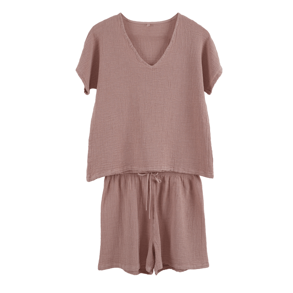 SYMI Shorts & T-Shirt Set – Leichter Sommer-Zweiteiler von Haomy