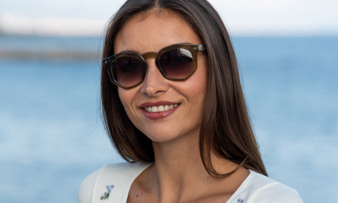 Charly Therapy – Hexagonale Sonnenbrille, UV400
