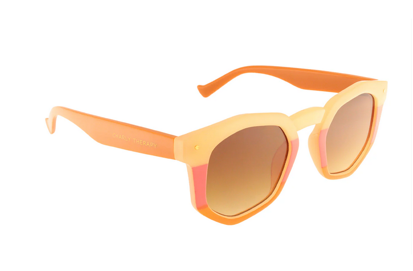 Charly Therapy – Hexagonale Sonnenbrille, UV400