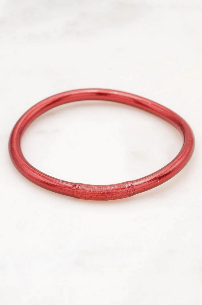 Buddhistischer Armreif in Dick– spirituelles Accessoire in sanftem Design - verschiedene Farben