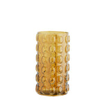 Glas Vase mit Bubbles in Amber Groß