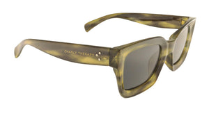 Charly Therapy Rosie– Rechteckige Sonnenbrille, Animal Print